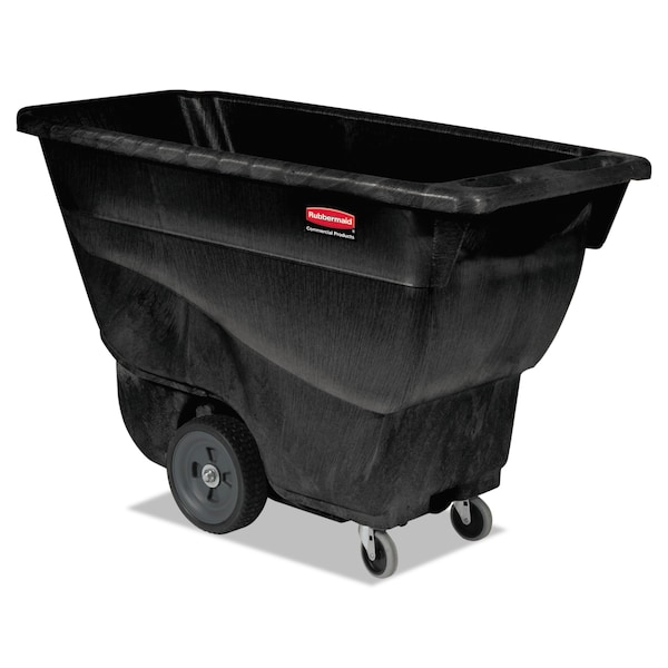 Rubbermaid Commercial Structural Foam Tilt Truck, 0.5 cu yd, Utility Duty, 450 lb Capacity, Black FG9T1300BLA - main
